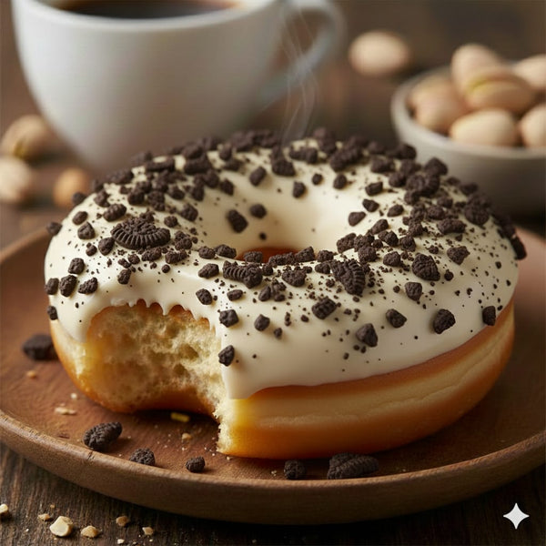 Donuts de chocolate branco