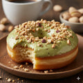 Donuts com sabor de pistache