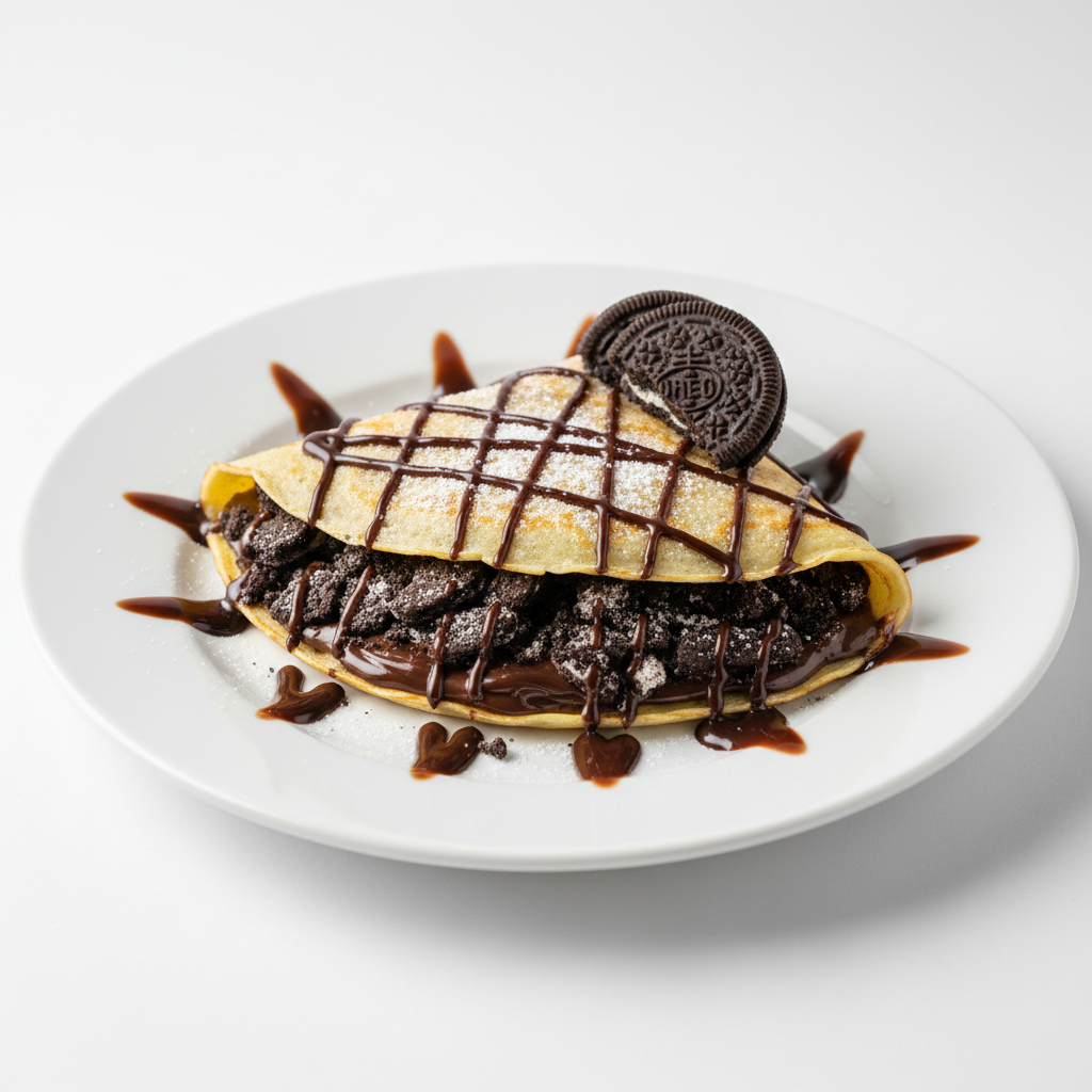 Crepe de Chocolate e Oreo