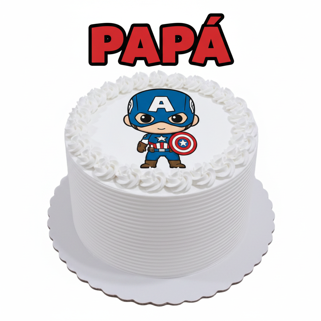 Bolo Capitão América PAPÁ