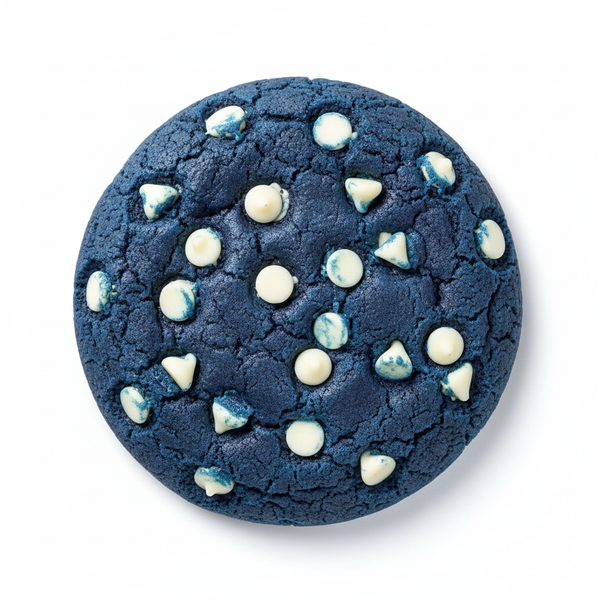 Cookies Azul com Gotas de Chocolate Branco